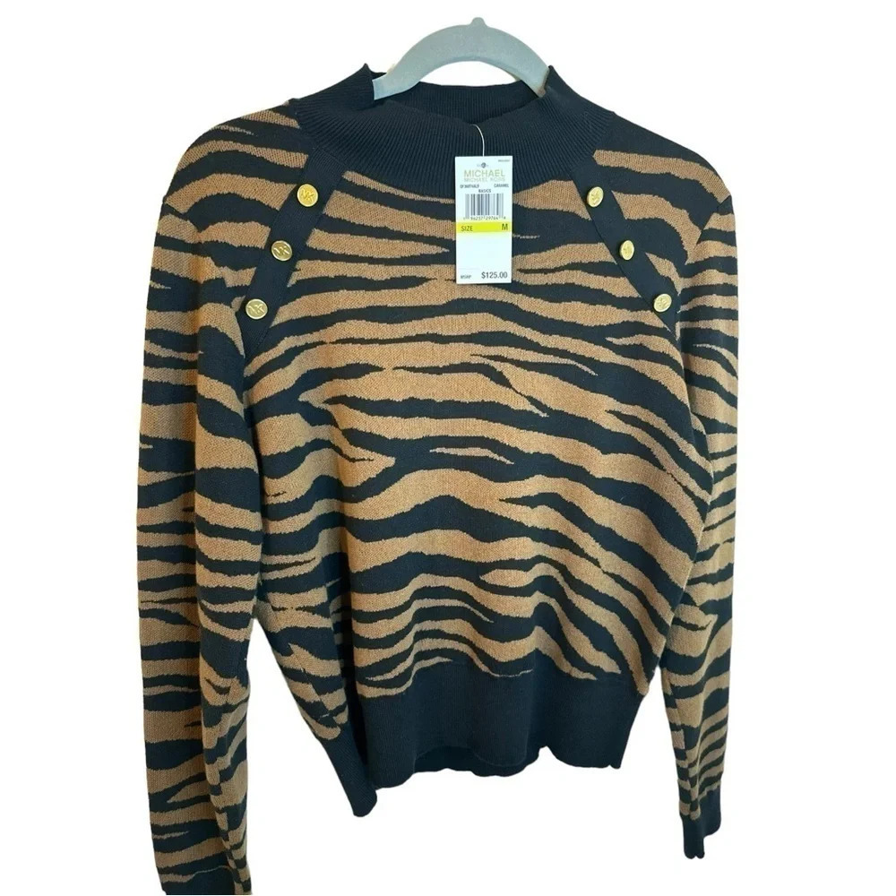 MICHAEL Michael Kors Women’s M Long Sleeve Top - Picture 2 of 12